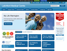 Tablet Screenshot of latchfordmedicalcentre.co.uk